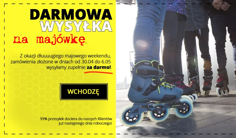 darmowa wysyłka na majówkę