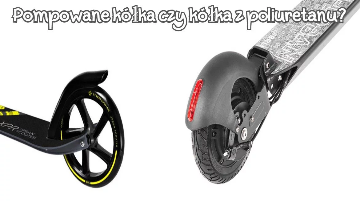 hulajnoga z pompowanymi kołami