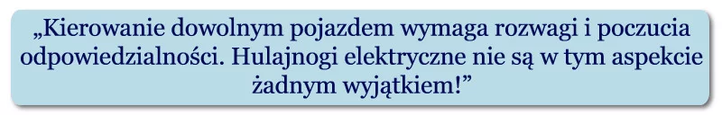 czy hulajnogi elektryczne są bezpieczne?