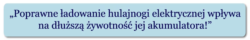 jak ładować hulajnogę elektryczną