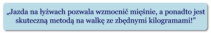co daje jazda na łyżwach