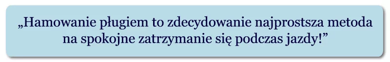 hamowanie na łyżwach
