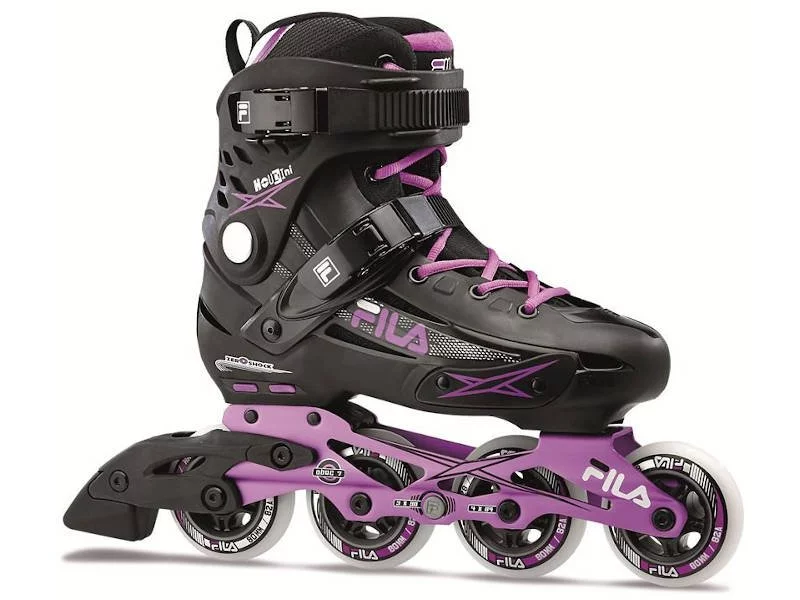 Rolki fitness damskie Rolki Fila MADAME HOUDINI 80 Black Purple 2021