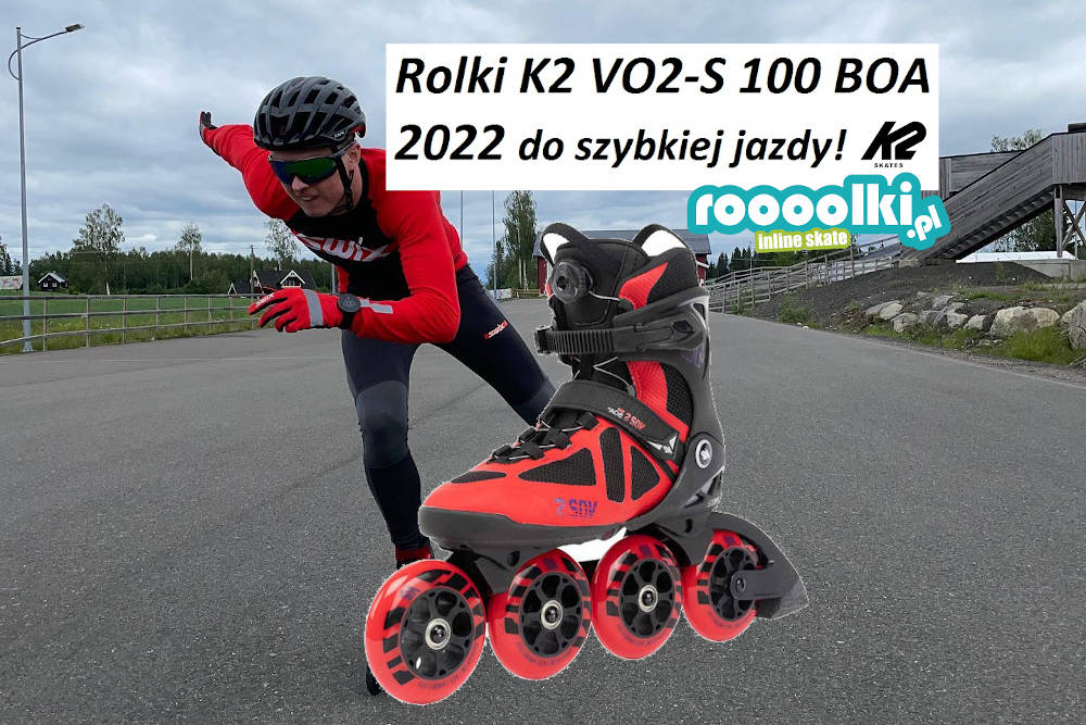 Rolki K2 VO2-S 100 BOA 2022 do szybkiej jazdy