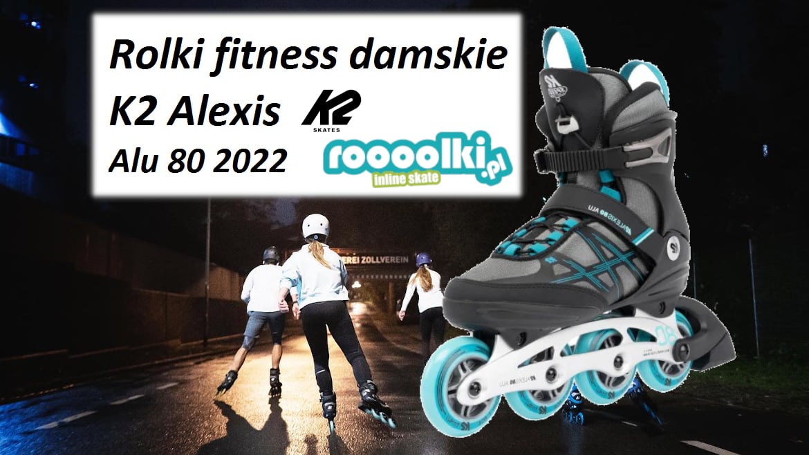 Rolki fitness damskie K2 Alexis Alu 80 2022