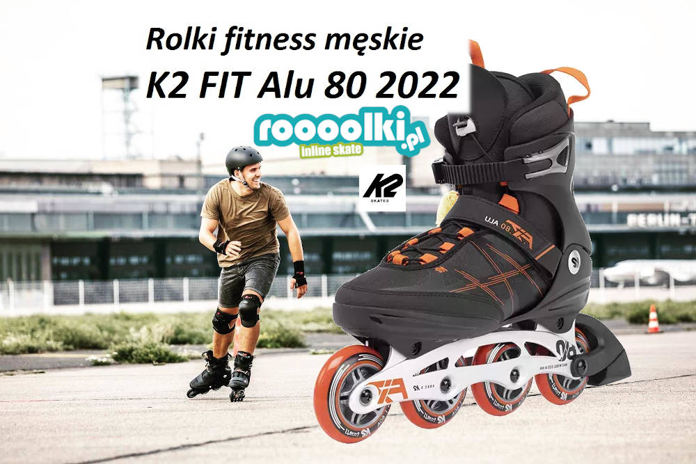 Rolki fitness męskie K2 FIT Alu 80 2022